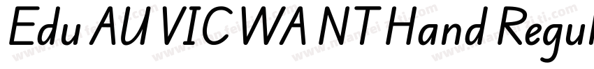 Edu AU VIC WA NT Hand Regular字体转换